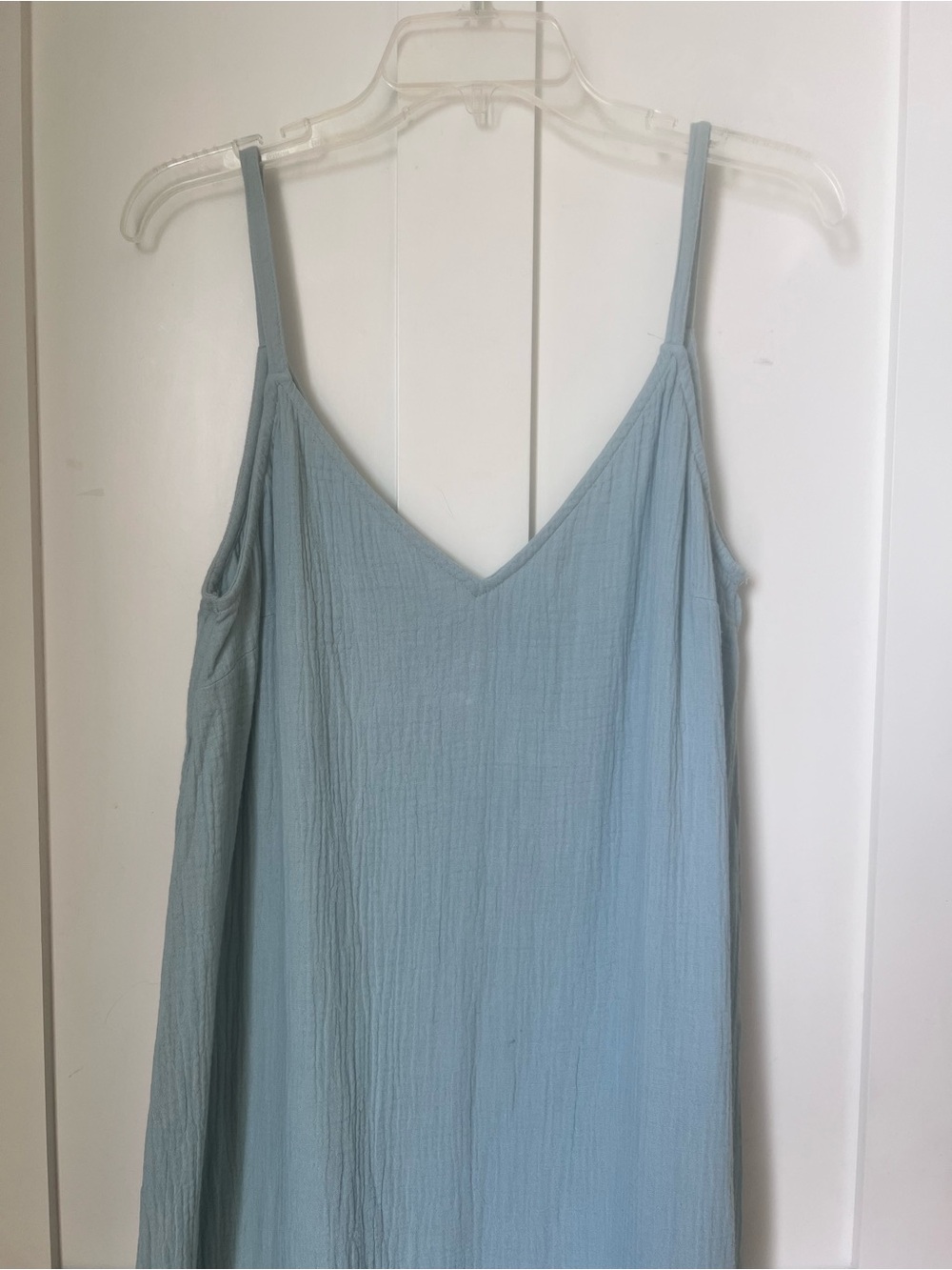 NWT River Island 100% Cotton Blue Midi Ruffle Boho Coastal Summer Sundress UK 14 - Picture 4 of 10